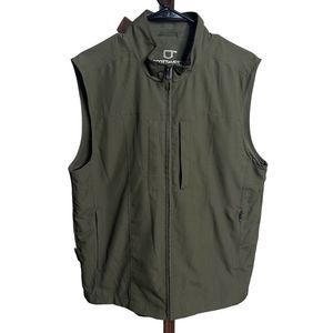 ScotteVest RFID Vest Men’s Large Green Zip Travel Vest Outdoors